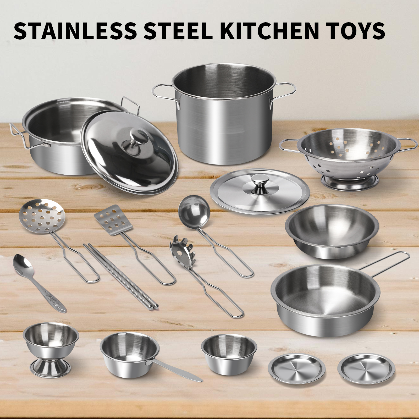 Kitchen Gadgets For Kids - Set Mainan Dapur Anak dari Baja