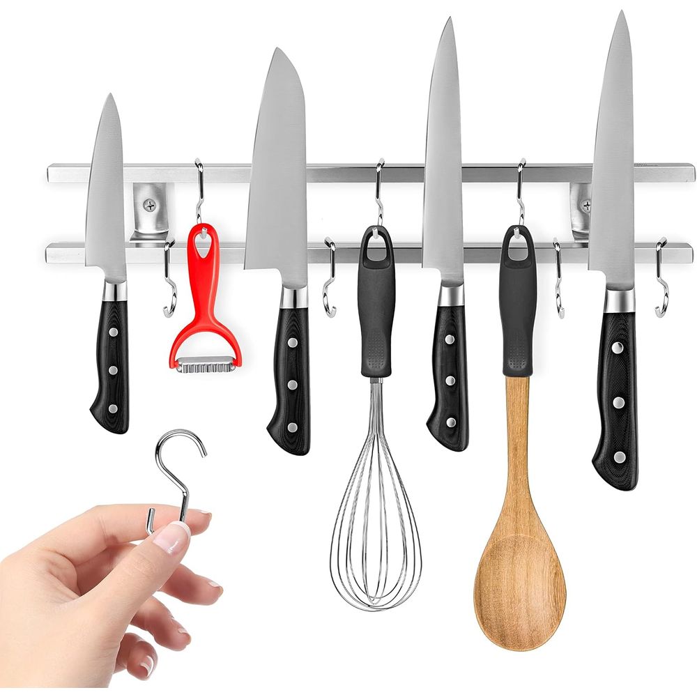 Magnetic Knife Strip - Pemegang Pisau Magnetik Logam Stainless Steel