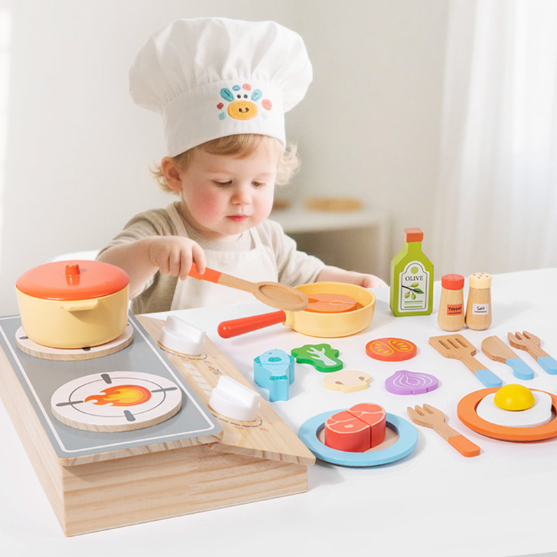 Kitchen Gadgets For Kids - Set Dapur-dapuran Kayu Edukasi Dini Montessori