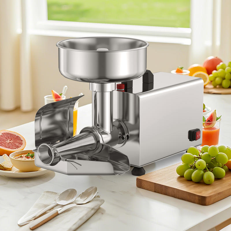 Stainless Steel Strainer - Penghalus Tomat Listrik 450W Kelas Komersial,