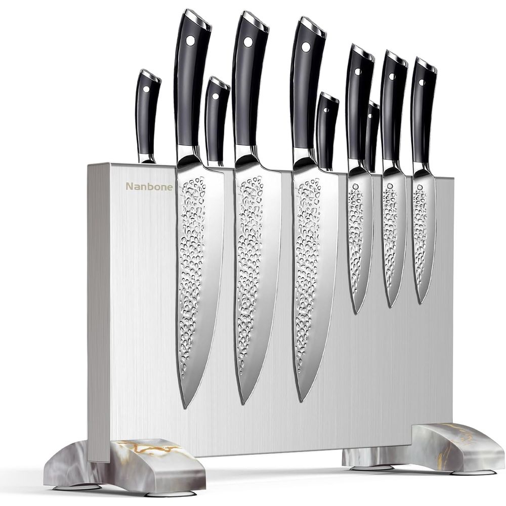 Magnetic Knife Strip - Rak Penyangga Blok Magnetik Tanpa Pisau,