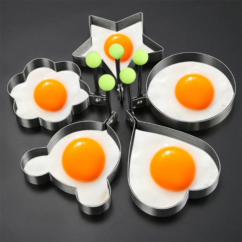 Kitchen Gadgets For Kids - Cetakan Telur Bentuk Hati Stainless Steel