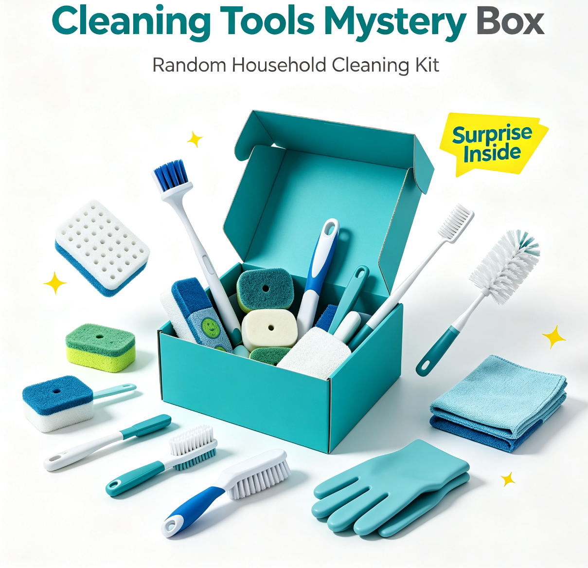 Kitchen Gadgets For The Blind - Kotak Misteri Spons Pembersih Dapur, Spons