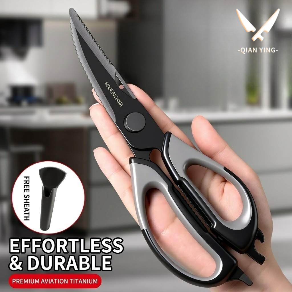 Kitchen Gadgets Worth Buying - Gunting Dapur Titanium Gunting Tulang Ayam