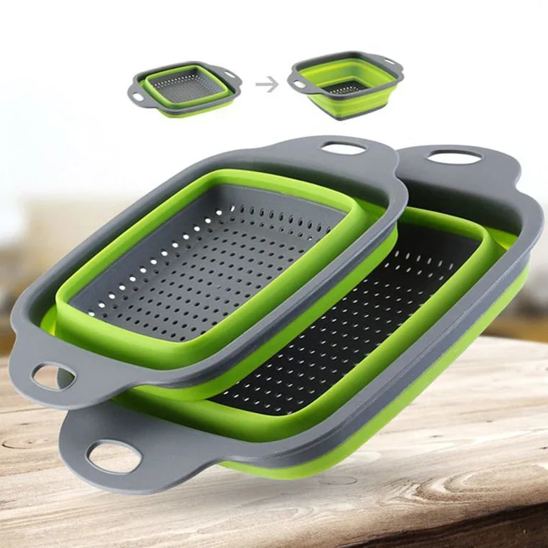 Kitchen Gadget Amazon - Keranjang Cuci Sayuran Dapat Dilipat Baru