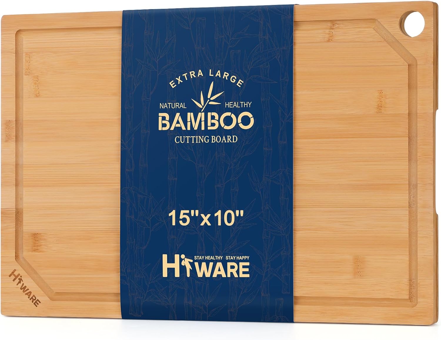 Bamboo Cutting Board - Talenan Bambu untuk Dapur, Tahan Lama