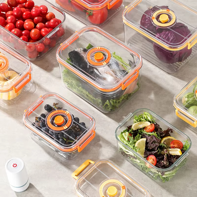 Kitchen Gadgets Storage - Kotak Vakum Penjaga Kesegaran Kulkas Tabung