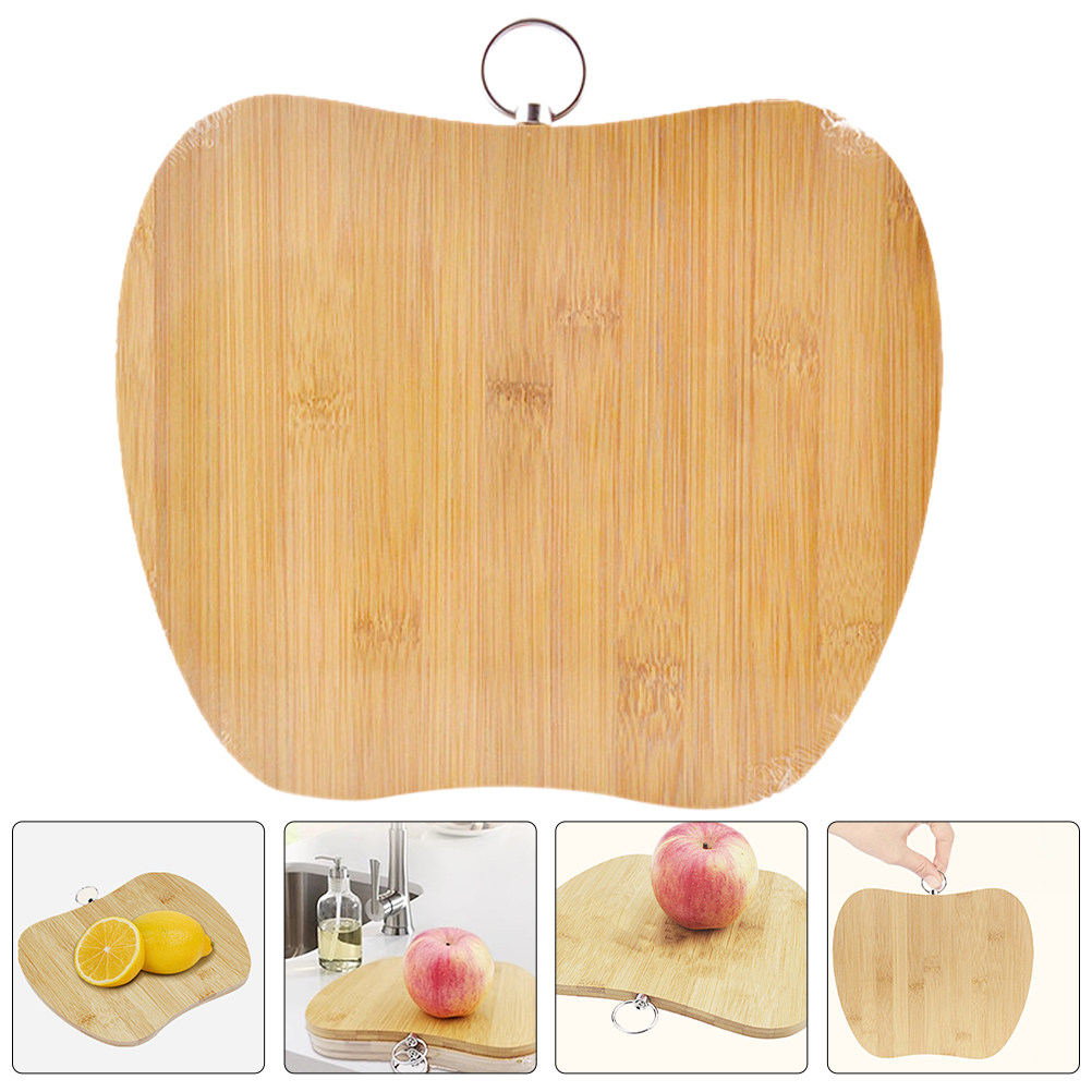 Bamboo Cutting Board - 2Pcs Papan Pemotong Bambu Berbentuk Mini