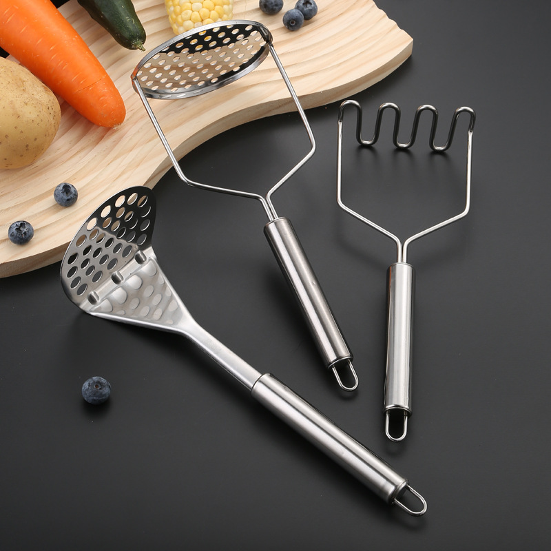 Kitchen Gadgets For Kids - Penghancur Kentang Manual dari Baja Tahan