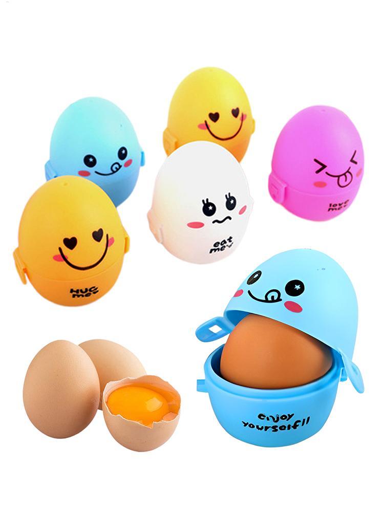 Kitchen Gadgets Men - Kotak Penyimpanan Kartun Wadah Telur Portabel