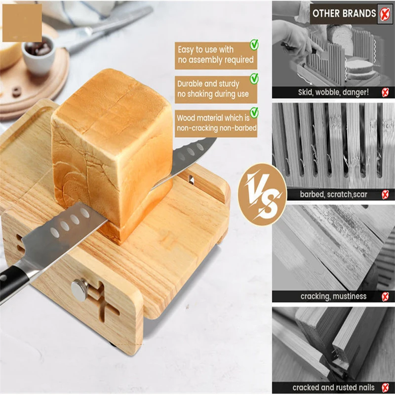 Kitchen Gadgets Guide - Pemandu Pemotong Roti Horizontal dengan Nampan