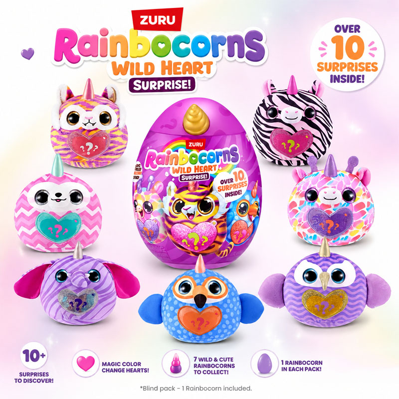 Kitchen Gadgets For Kids - ZURU Rainocorns Wild Heart Surprise Rainbow