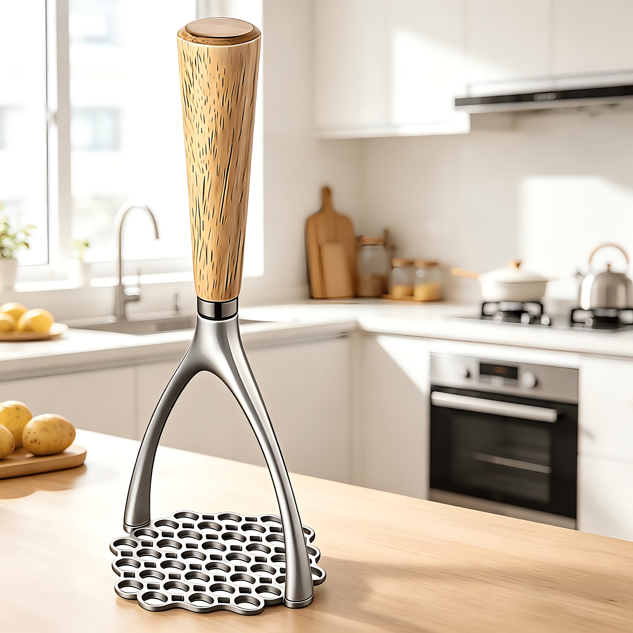 Potato Masher Ricer - 1 buah, penghancur kentang, alat penghancur