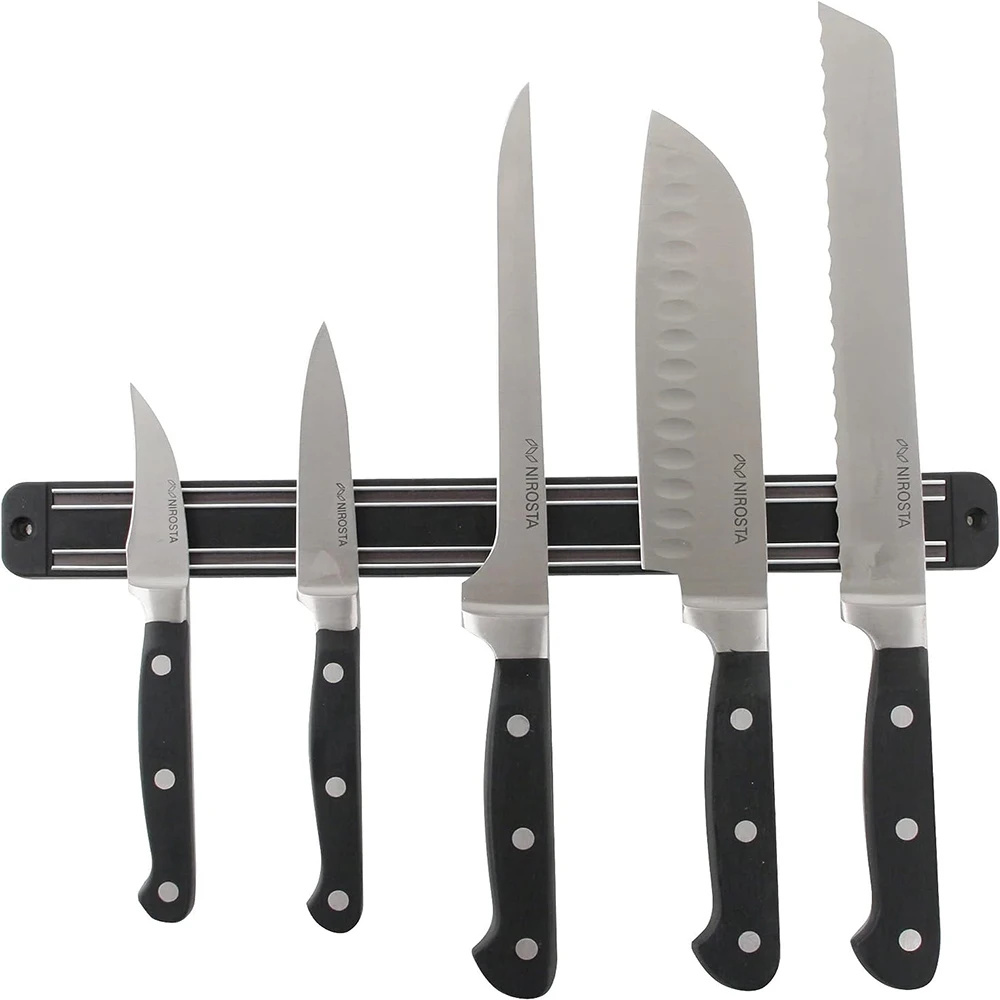 Magnetic Knife Strip - Rak pisau magnetik tempel dinding, tempat