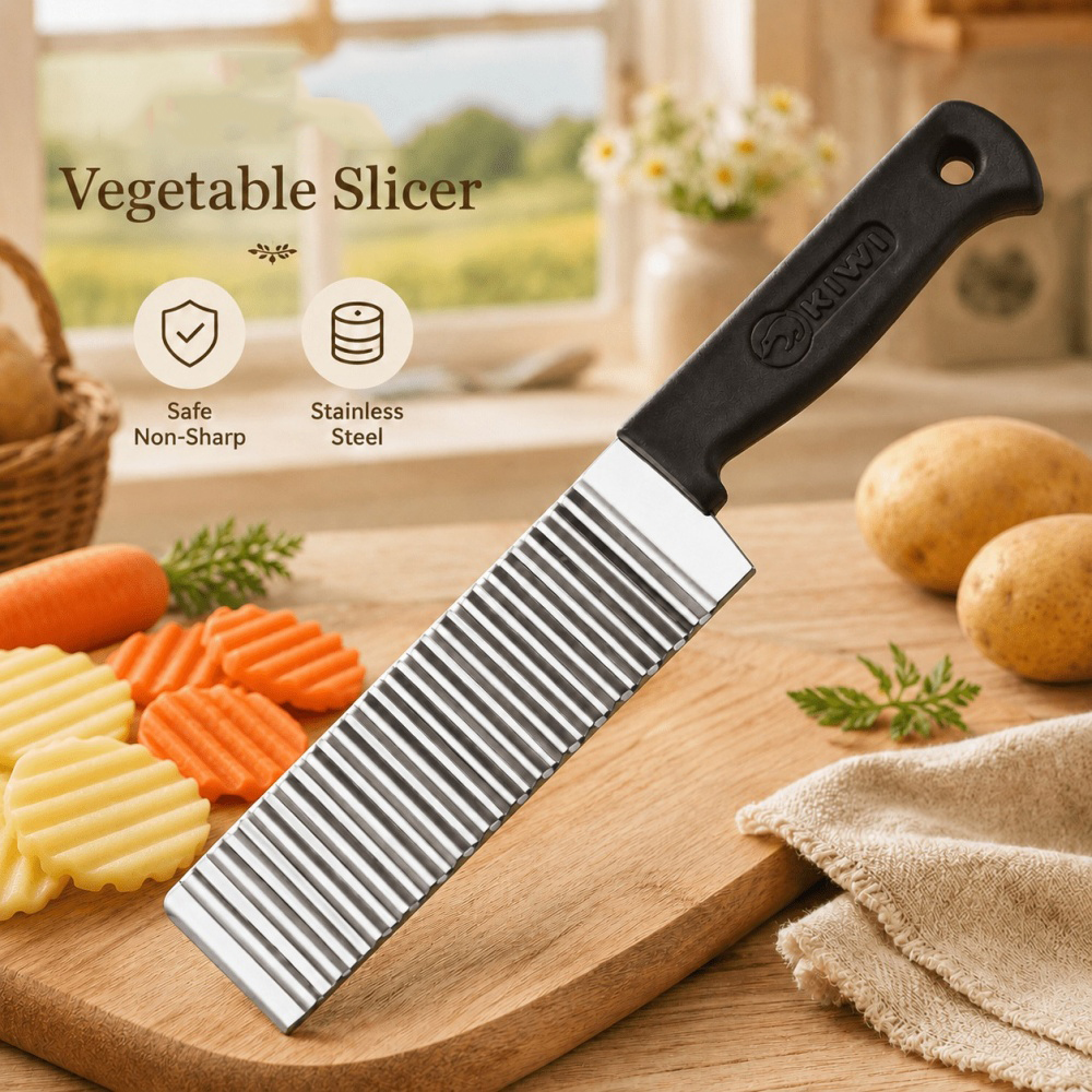 Potato Masher Ricer - Pisau Pemotong Keripik Kentang Stainless Steel,