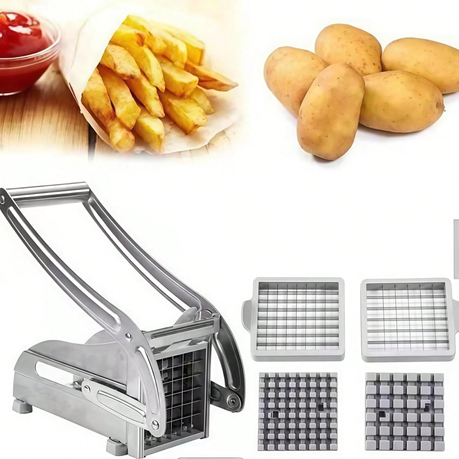 Pemotong Kentang Goreng Manual - Potato Masher Ricer ulasan dan harga