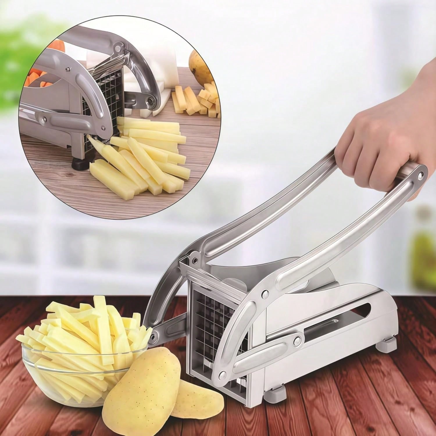 Pemotong Kentang Goreng Manual - Potato Masher Ricer ulasan dan harga