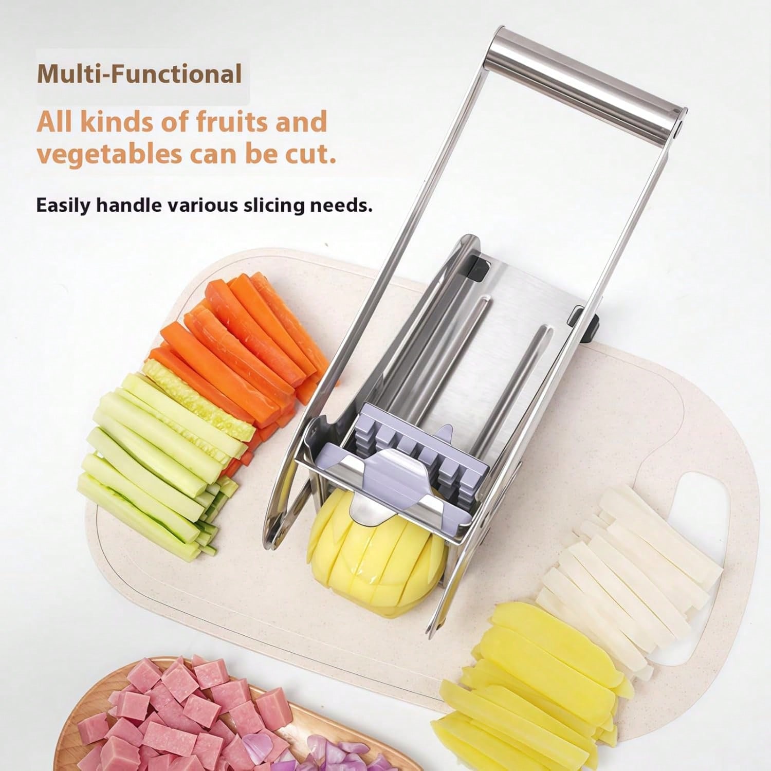 Pemotong Kentang Goreng Manual - Potato Masher Ricer ulasan dan harga