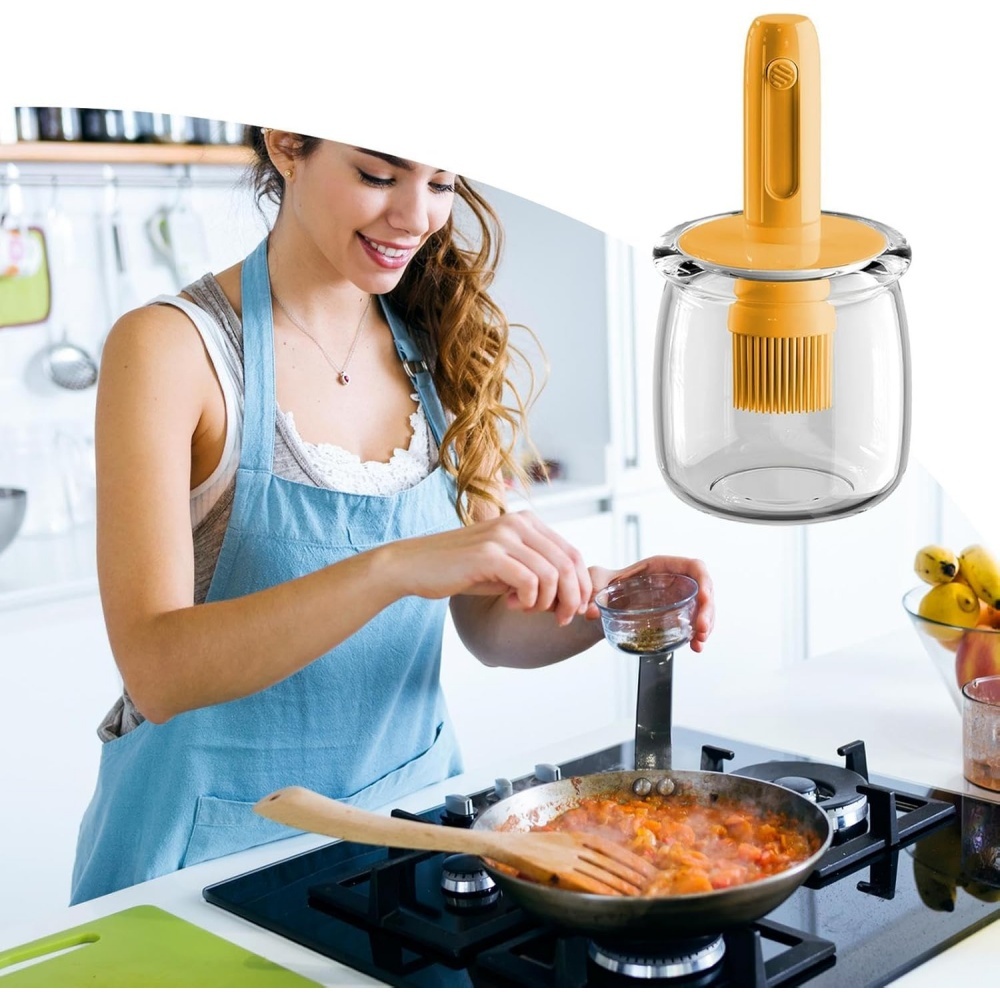 Dispenser Minyak Goreng, Botol - Kitchen Gadgets Dispenser Brush Holder ulasan dan harga