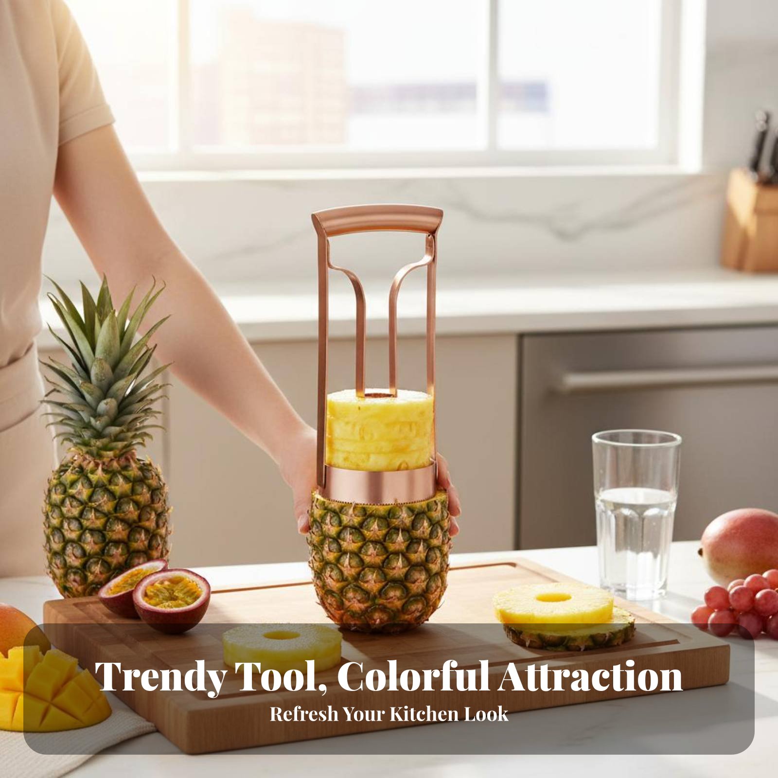 Stainless Steel Pineapple Cutt - Kitchen Gadgets And Tools ulasan dan harga