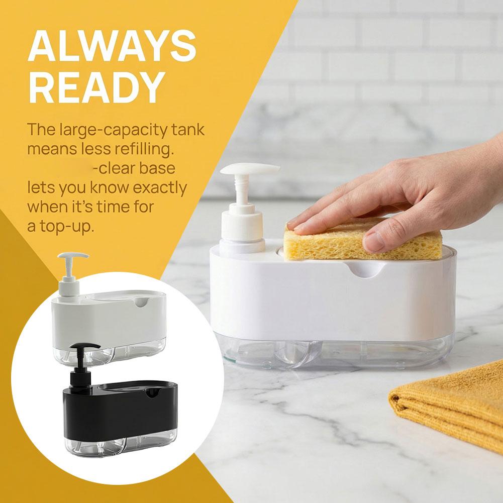 Dispenser Sabun Cuci Piring Ot - Kitchen Gadgets Dispenser Brush Holder ulasan dan harga