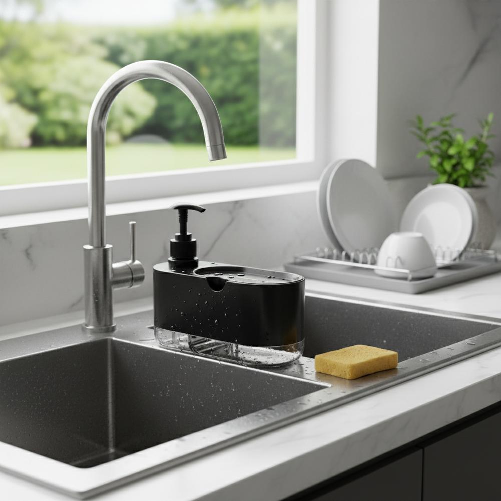 Dispenser Sabun Cuci Piring Ot - Kitchen Gadgets Dispenser Brush Holder ulasan dan harga