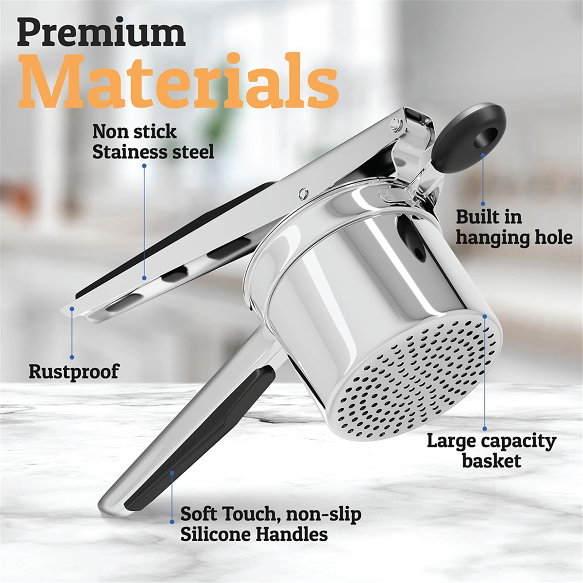Alat Penghancur Kentang A25I,  - Potato Masher Ricer ulasan dan harga