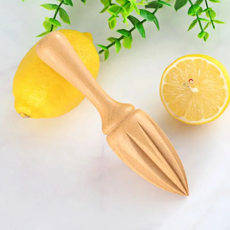 1 Buah Pemeras Lemon Kayu Bent - Citrus Lemon Squeezer ulasan dan harga