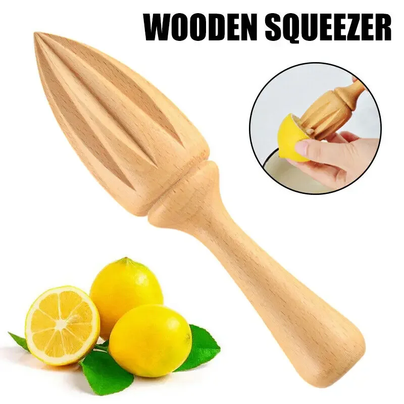 1 Buah Pemeras Lemon Kayu Bent - Citrus Lemon Squeezer ulasan dan harga