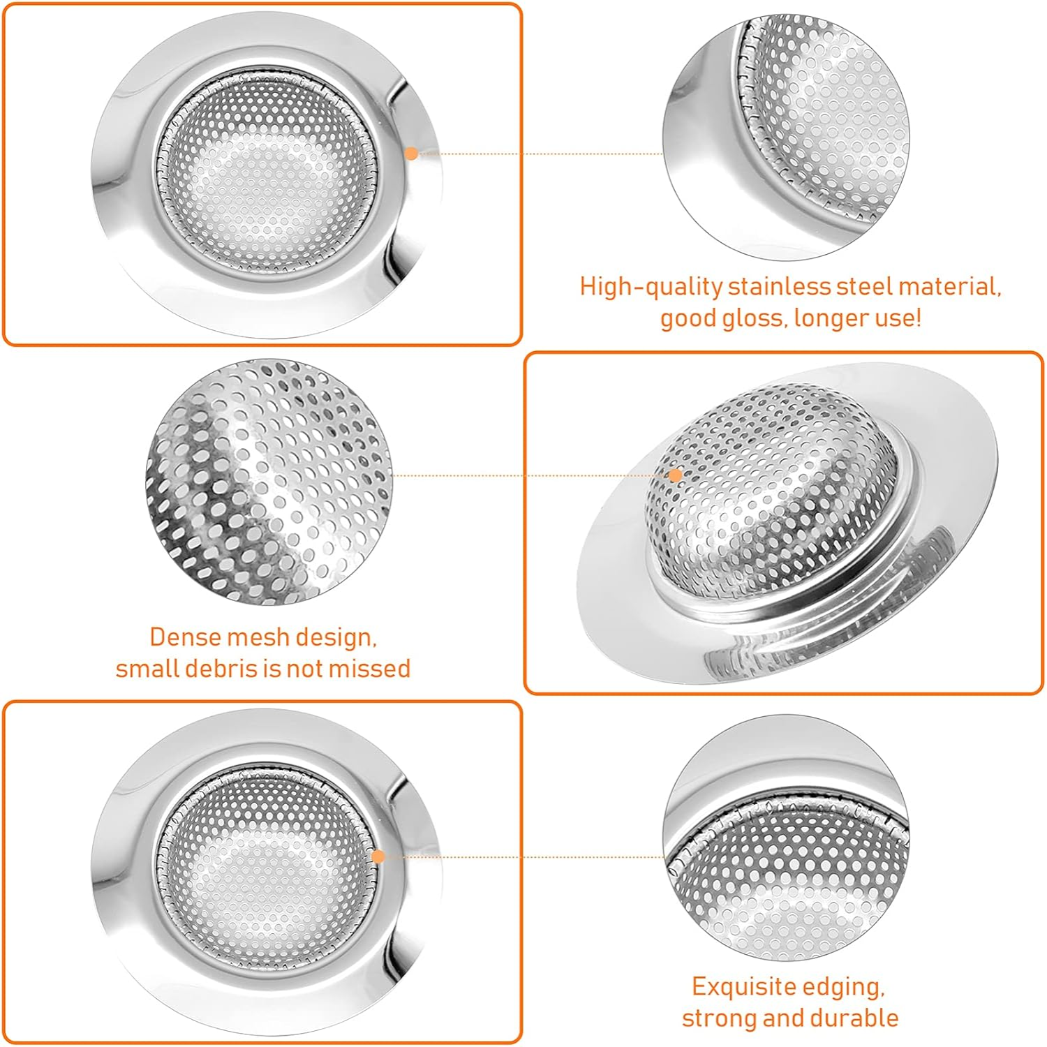 2 Buah Saringan Saluran Wastaf - Stainless Steel Strainer ulasan dan harga