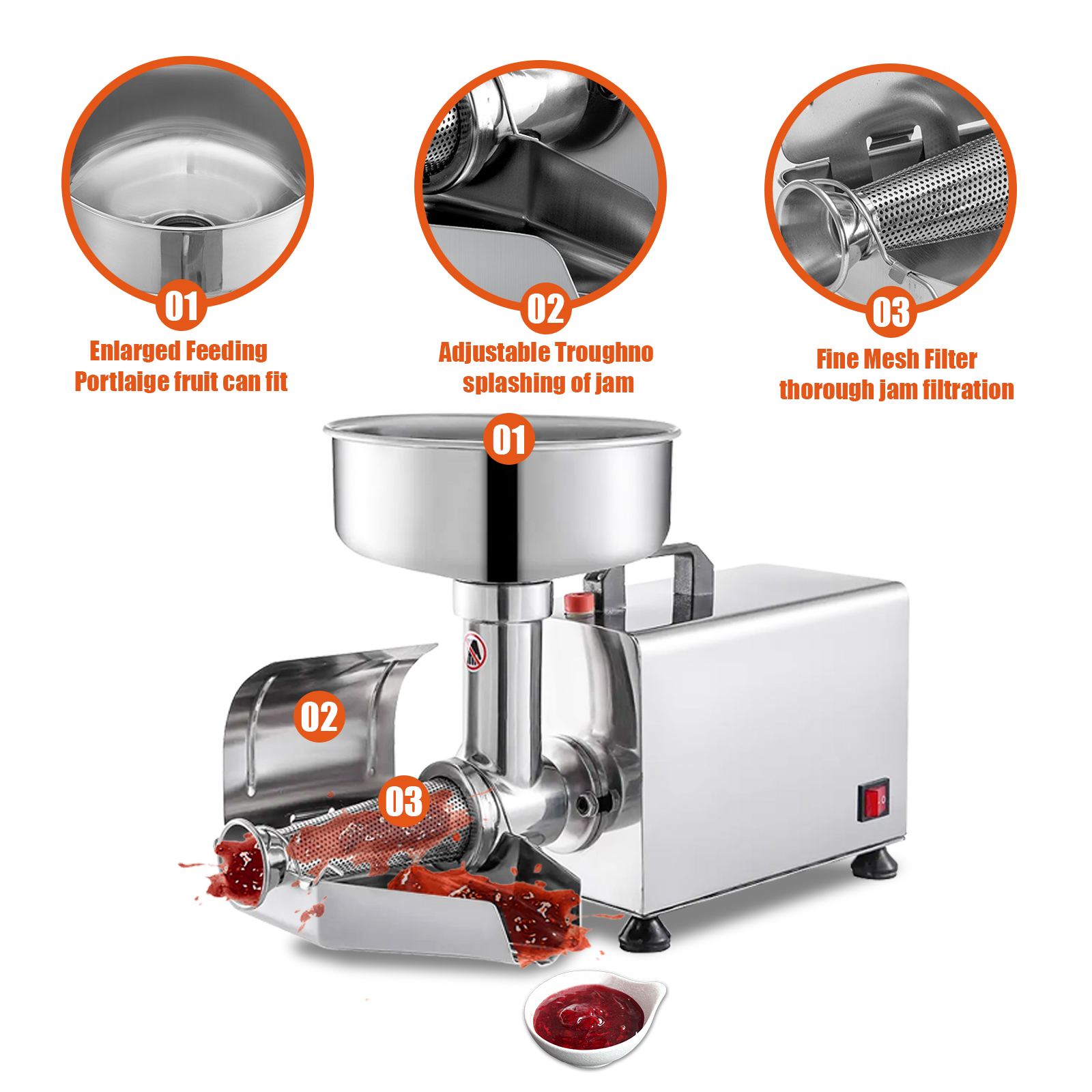 Mesin Pembuat Selai Otomatis 4 - Stainless Steel Strainer ulasan dan harga