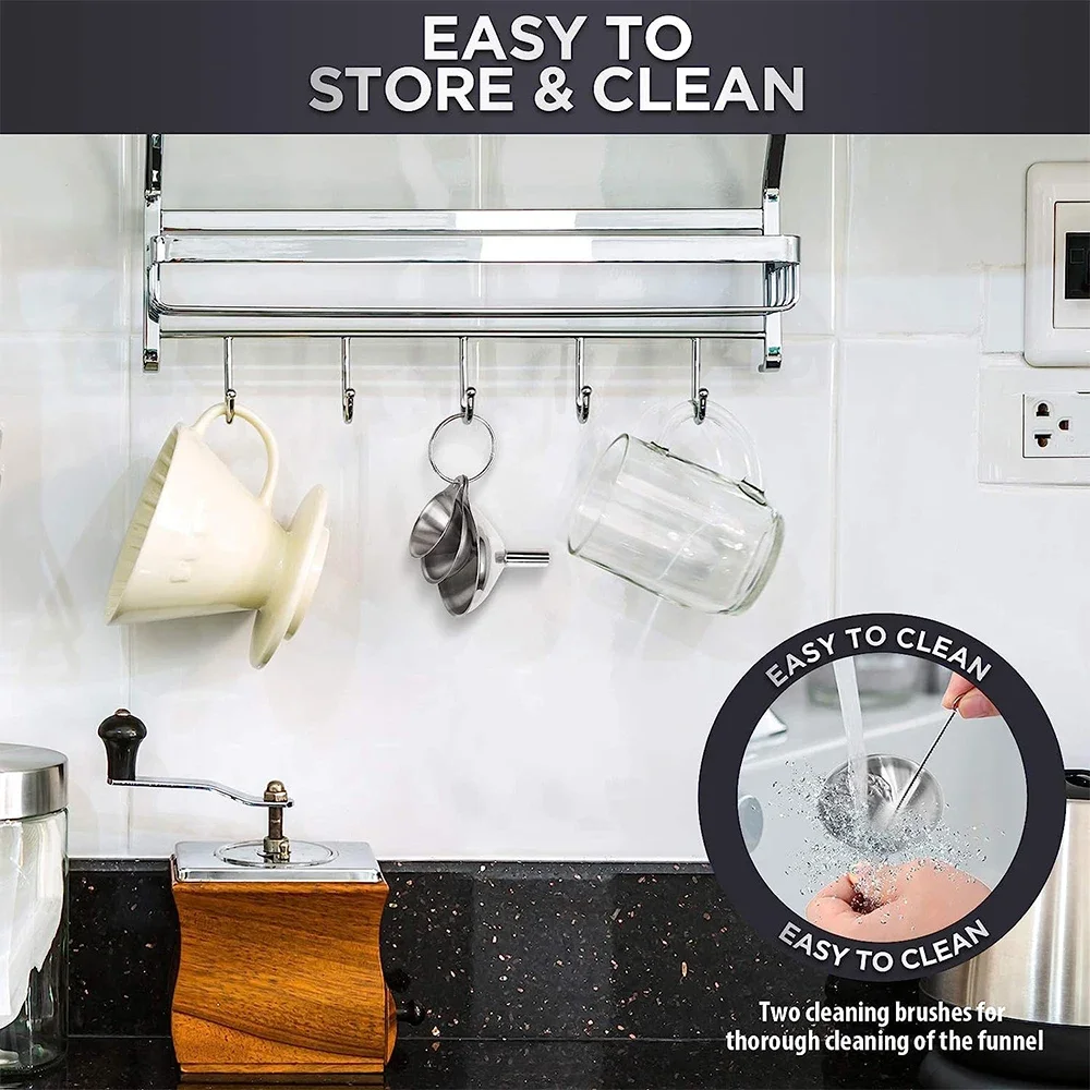 3 buah Set corong dapur baja t - Kitchen Gadgets Worth Buying ulasan dan harga