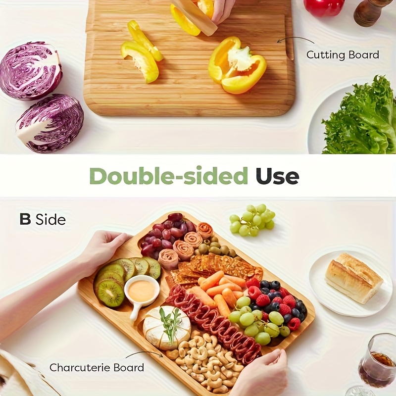 Talenan Bambu dengan Tutup, Pe - Bamboo Cutting Board ulasan dan harga