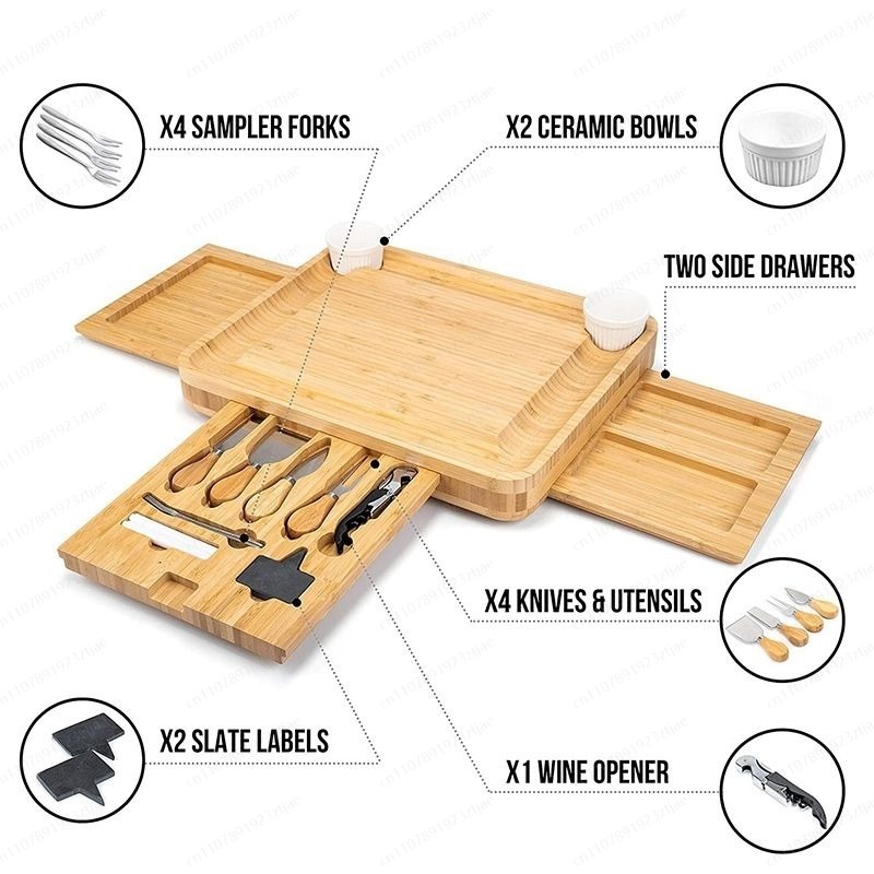 Set Papan Potong & Sajian Bamb - Bamboo Cutting Board ulasan dan harga
