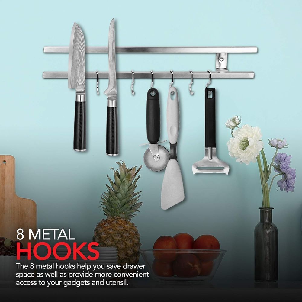 Pemegang Pisau Magnetik Logam  - Magnetic Knife Strip ulasan dan harga
