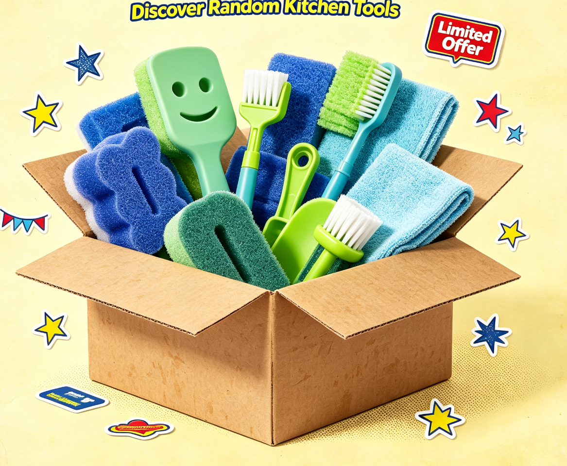 Kotak Misteri Spons Cuci Pirin - Kitchen Gadgets For The Blind ulasan dan harga