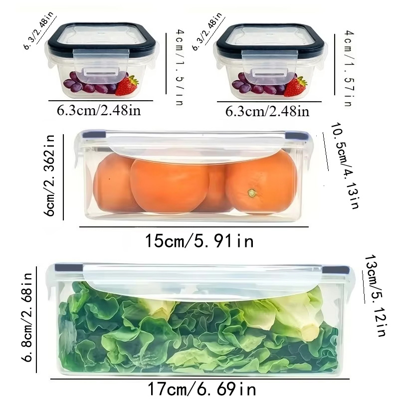 Set 8 Buah Termasuk 4 Wadah da - Kitchen Gadgets Storage ulasan dan harga