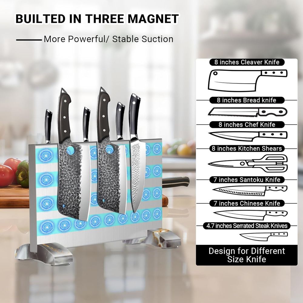Rak Penyangga Blok Magnetik Ta - Magnetic Knife Strip ulasan dan harga