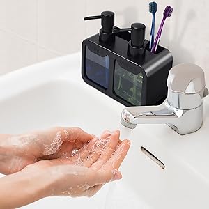 Set Dispenser Sabun Tangan dan - Kitchen Gadgets Dispenser Brush Holder ulasan dan harga