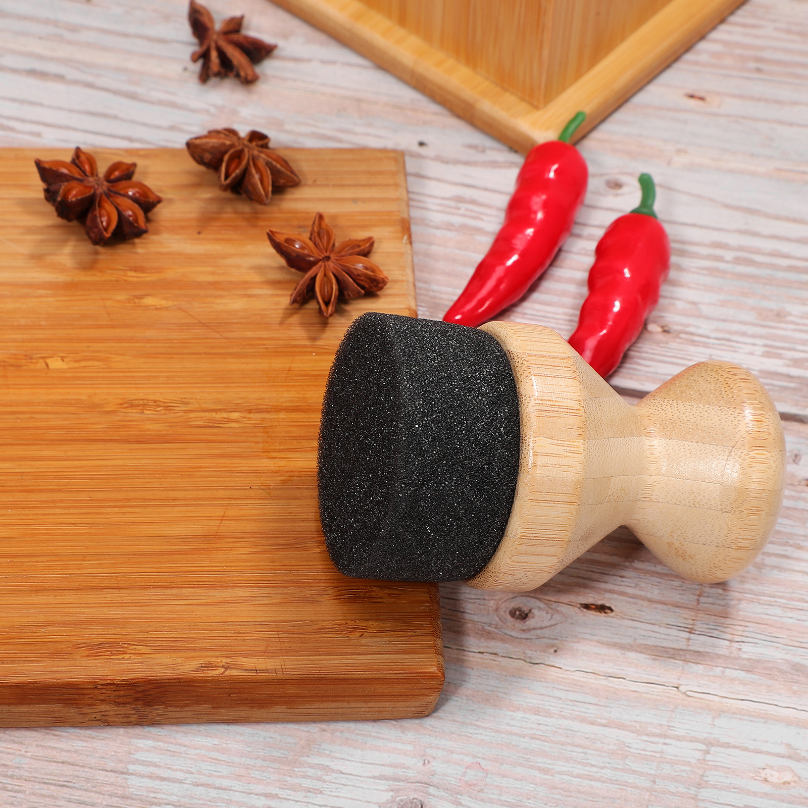 Alat Pemulas Minyak Talenan, K - Bamboo Cutting Board ulasan dan harga