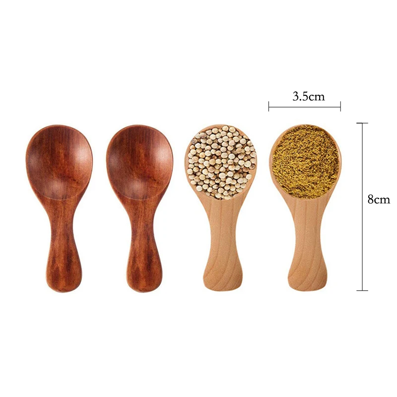 4 Buah Sendok Kayu Mini Sendok - Kitchen Gadgets For Kids ulasan dan harga