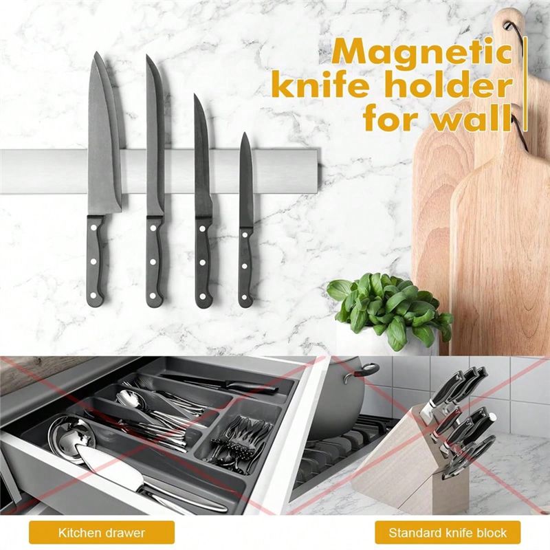 A76K Tempat Pisau Magnetik Ser - Magnetic Knife Strip ulasan dan harga