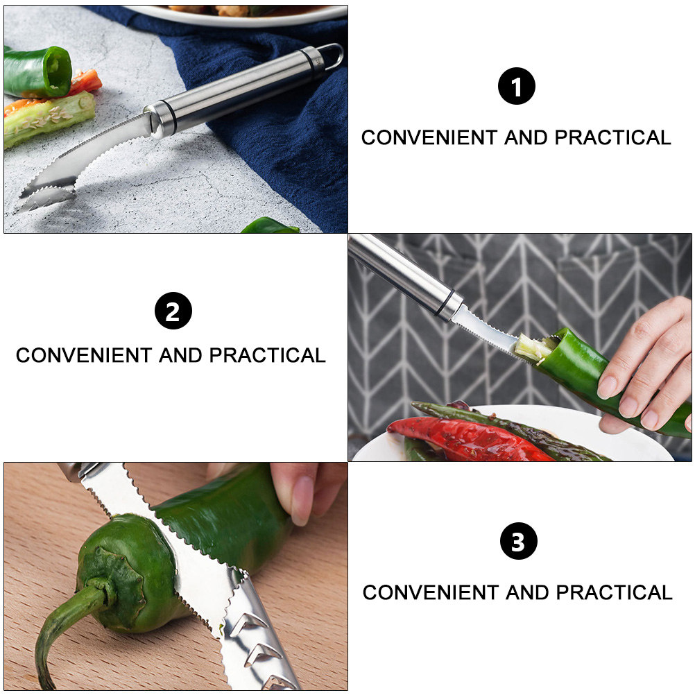 2 Buah Alat Pengupas Cabai Baj - Kitchen Gadgets And Tools ulasan dan harga
