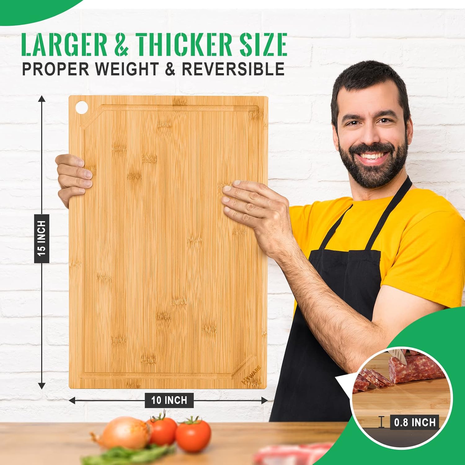 Talenan Bambu untuk Dapur, Tah - Bamboo Cutting Board ulasan dan harga