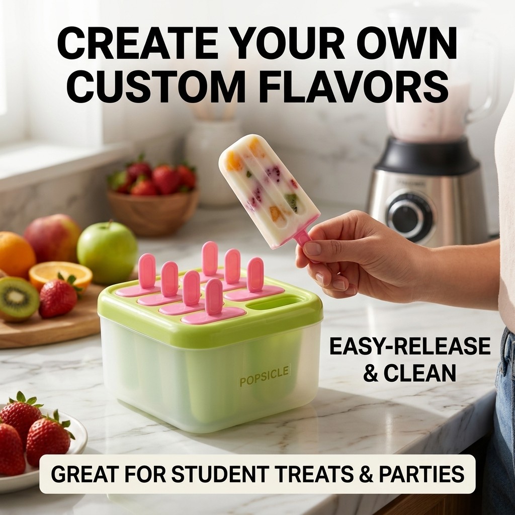 Cetakan Es Loli Plastik 8 Kota - Kitchen Gadgets For Kids ulasan dan harga