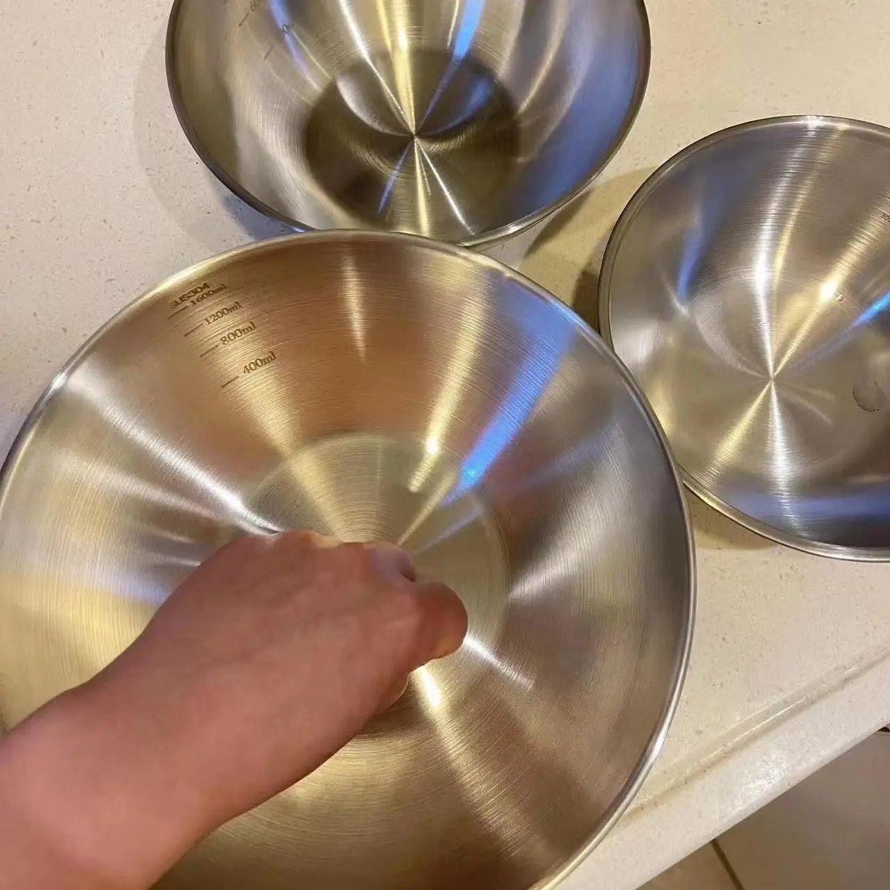 1-3 Set Mangkuk Stainless Stee - Kitchen Gadgets Storage ulasan dan harga