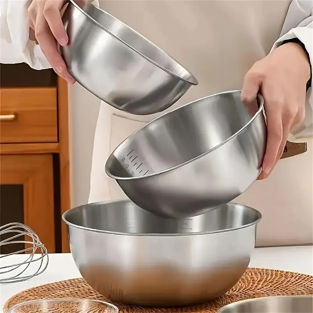1-3 Set Mangkuk Stainless Stee - Kitchen Gadgets Storage ulasan dan harga