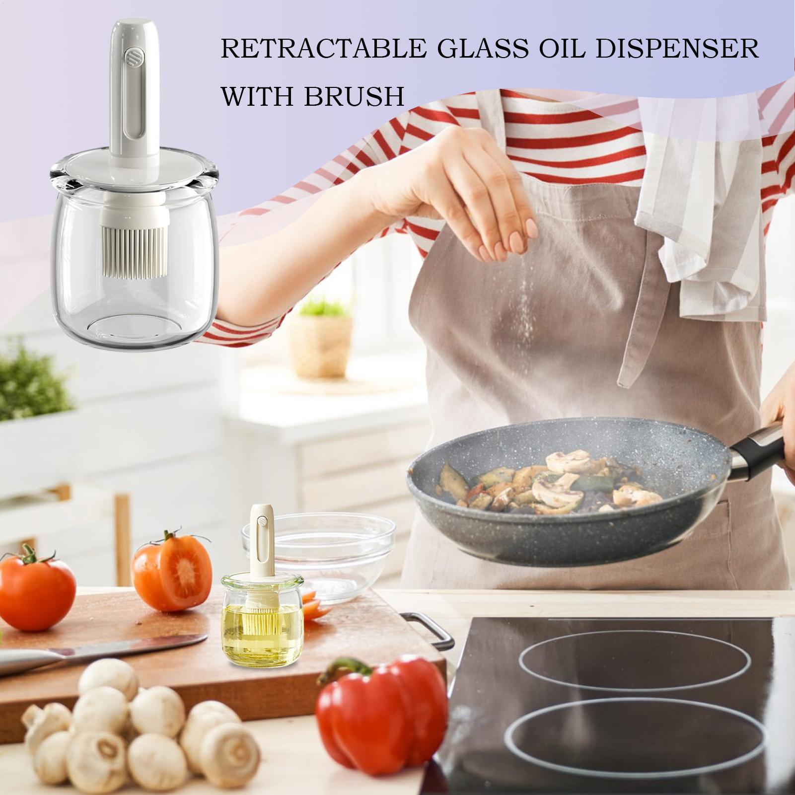 Dispenser Minyak Botol Saus Si - Kitchen Gadgets Dispenser Brush Holder ulasan dan harga