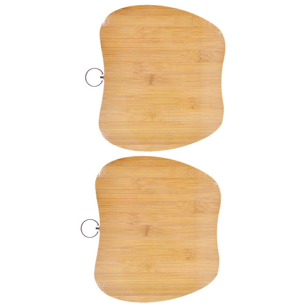 2Pcs Papan Pemotong Bambu Berb - Bamboo Cutting Board ulasan dan harga
