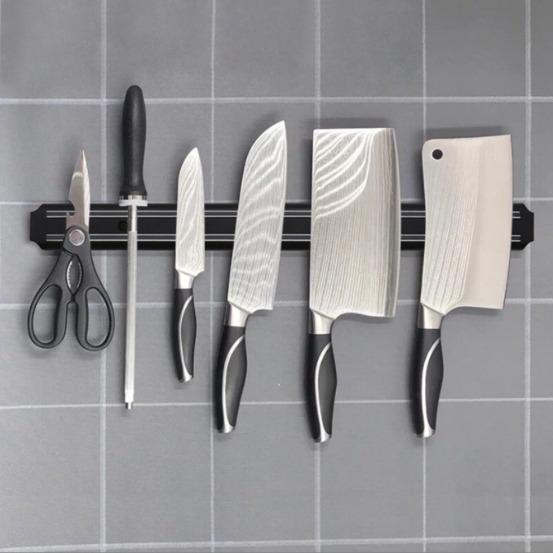 Pisau Baja Tahan Karat Dipasan - Magnetic Knife Strip ulasan dan harga
